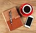 Elfinbook Smart Notebook 3.0, Cloud Storage, Evernote Storage, Mind Map, Reusable Notebook, Pilot FriXion Pen,110 Pages A5, 5.8 x 8.6-inch,Gentle Brown