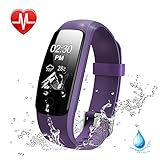 Lintelek Unisex Adult YSUS-ID107PHR-PL Fitness Watch with Heart Rate Monitor, IP67 Waterproof Activity Tracker, with Multiple Sports/Steps Counter/Sleep Monitor/Connected GPS Wristband