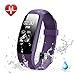 Heart Rate Fitness Tracker Watch, Lintelek Updated Activity Tracker with Multiple Sports Modes, IP67 Waterproof Touch Screen Smart Pedometer for Android and IOS Smart Phones