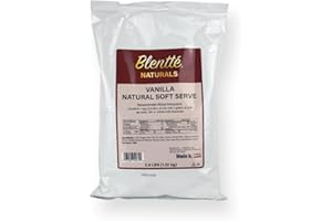 Blentte Soft Serve Ice Cream Mix - Natural Creamy Softserve Powder for Frozen Dessert Maker, Homemade Icecream, Gelato, or Yogurt - 4% Dairy Blend - Clean Label - Smooth Texture - Vanilla - 2.9 lbs
