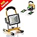 Rechargeable Work Lights, GRDE [15W 24LED] Outdoors Camping Emergency Lights with SOS Mode, Portable Floodlights with Built-in Lithium Batteries and 2 USB Ports to Charge Digital Devices (Yellow)