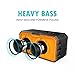 Bluetooth Speakers, Portable Wireless Bluetooth Speakers with Waterproof IP65, Built-in Mic, Dual-Driver, 66-Foot Bluetooth Range Computer Speaker with Enhanced Bass(Black-yellow)