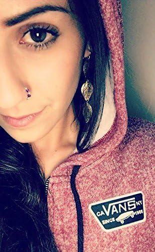 Purple swarovski crystal Indian nose ring. Septum. Handmade. Gift. Women. Jewelry. Gold. Nose hoop. Bohemian. Stone.Crystal. Statement Ring