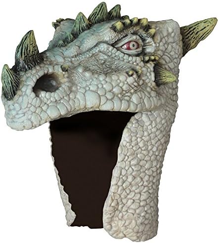 Adult White Albino Dragon Halloween Helmet