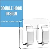 AFFAVON 100Pack Outdoor Light Hooks with Adhesive Strips Waterproof UV view 8
