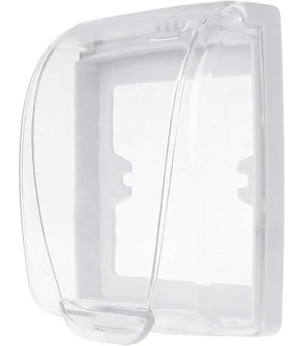 Cubierta Impermeable Para Enchufe E Interruptor - Tapa Abatible 90°, Plástico, Tamaño 91.5x66.5x97.5 Mm, Para Baño, Jardín, Balcón