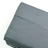 Pur-Hydrate Luxury Bed Sheets with All-Natural Pure Aloe Vera Treatment (Grey Queen Sheets)