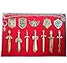 Zelda Triforce Shield & Sword Keychain Necklace Collection Box 2014 Set of 12