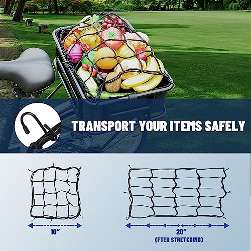 RAYMACE Bike Basket Liner & Cargo Net, Reusable Thickened Lining