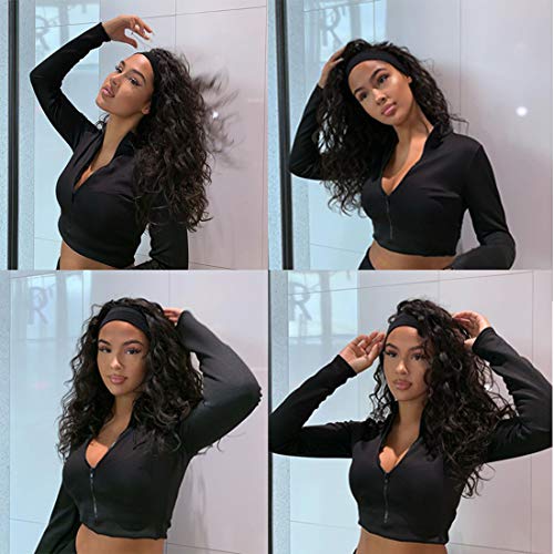 Headband-Wig-Human-Hair-Wigs-Non-Lace-Front-Wigs-Human-Hair-For-Black-Women-Glueless-Machine-Made-Loose-Deep-Wave-Headband-Wigs-Natural-Color-150-Density-20-Inch-Loose-Deep