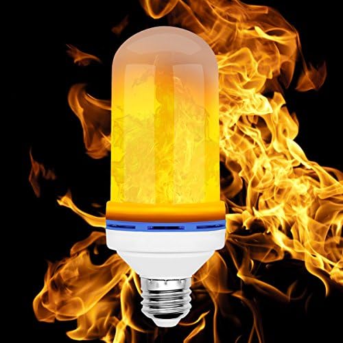 [Upgrade] Flame Bulb, KOOLSEN LED Flame Effect Light E26 Base Fire Flickering Bulbs -105pcs 2835 LED Beads- Simulated Flicker Decoration Lights for Bars/Home/Hotel/Party/Holiday/Wedding/Indoor/Outdoor