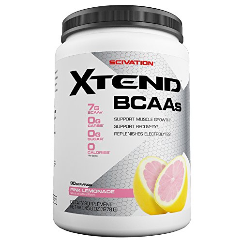 Scivation Xtend BCAA Powder, Branched Chain Amino Acids, BCAAs, Pink Lemonade, 90 Servings