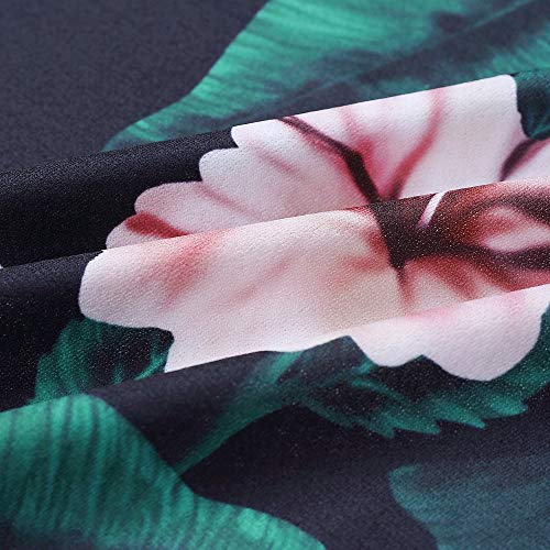TOTOD Jumpsuit for Women, New Culottes Summer V-Neck Flower Party Playsuit Bohemian Floral Print Sexy Short Trousers Green