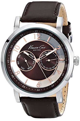Kenneth Cole New York Men's KC8080 Dress Sport Analog Display Analog Quartz Brown Watch Kenneth Cole New York Men's KC8080 Dress Sport Analog Display Analog Quartz Brown Watch