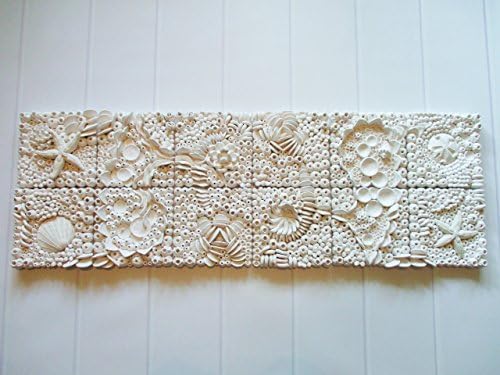 Ceramic Coral Reef Wall Art - Ocean Wall sculpture, ceramic wall art, coastal art, star fish, sea shell art, ceramic shells, ceramic star fish, coral sculpture, coral sculpture, beach art, coastal