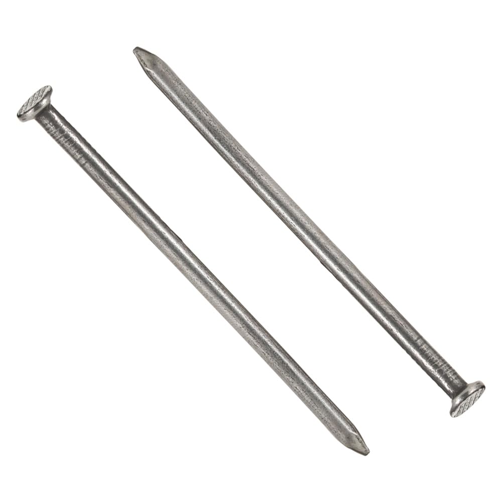 Photo 1 of 4.0 x 100mm (4" Length) Flat Nails for Picture Wall Hanging, Wood Nails, Common Nails Hanging Nails, 50 PCS