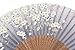 meifan Chinese/Japanese Handmade Handheld Folding Fan (Gray-A)