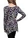 BAISHENGGT Women's Paisley Printed Handkerchief Hem Tunic Top X-Large Purple