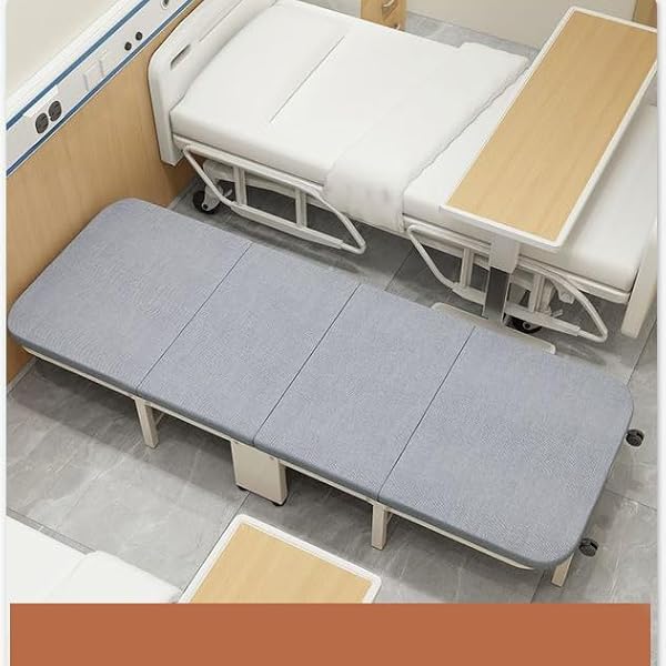 ECENTAUR ADULTS HEAVY METAL PORTABLE FOLDING BED FOLDABLE OUTDOOR CAMPING BED WITH FOAM GUEST OFFICE FLOOR SLEEPING WIDE