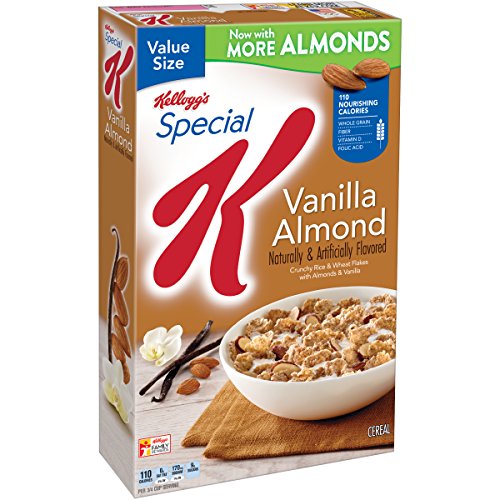 Kellogg's Special K Breakfast Cereal, Vanilla Almond, 18.80 Ounce Box