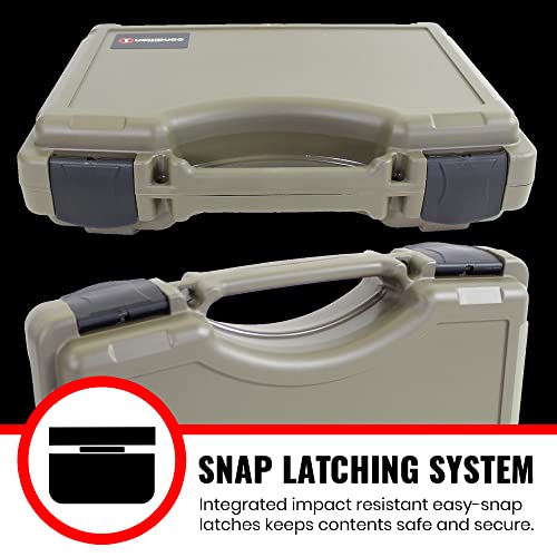 Hard Plastic Pistol Gun Case Ranger Green, Economy Series by