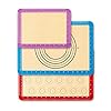 UOON Silicone Baking Mat Sheet Set of 3 - Non Stick Mat Sheets Tray Liner - Reusable BPA Free Professional Silicone Cooking Mats Perfect Bakeware for Baking Cookies, Pastry, Macarons and Pizza 3 Pack