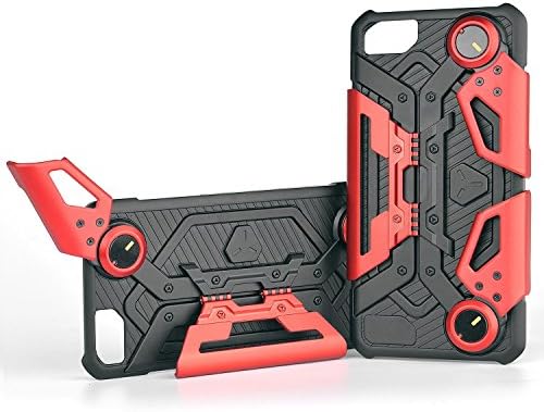 iPhone 8 Case, Crab Smart Phone Game cases for iPhone 6, iPhone 6s, and iPhone 7 with Foldable Joystick Kickstand and Phone Holder for Mobile Gaming - Red