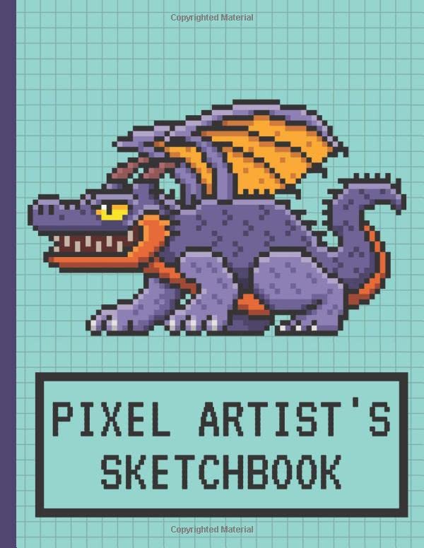 Buy Pixel Artist's Sketchbook Pixel Art Blank Book Drawing Grid
