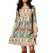 EFINNY Women's Casual Tribal Boho Babydoll Long T-shirt Mini Dress ¡­