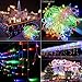 Toodour Christmas Icicle Lights Outdoor, 360 LED 29.5ft 8 Modes Fairy Icicle String Lights with 60 Drops, Led Christmas Twinkle Lights for Holiday, Party, Wedding, Christmas Decorations (Multicolor)