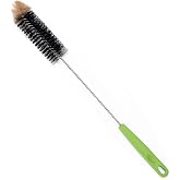 Haomaomao Bottle Brush, Water Bottle Cleaning Brushes, with Long Handle | This With Made PlasticHandle/Stainless Steel Brush Rod/Pig Bristles/Nylon, Available in Single Sets Various Styles-Reusable