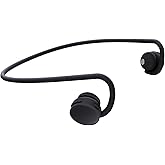 nwm GO Wireless On-Ear Speakers (Open Ear Earphones) Sound Leakage suppressed (PSZ Technology - Bone Conduction Alternative) Designed in Japan | Fog Black