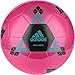 adidas Performance Starlancer V Soccer Ball, Shock Pink/Solar Lime Green/Shock Blue, Size 3