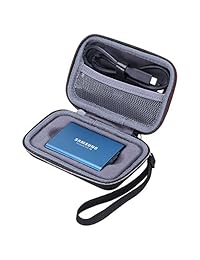 Xanad carcasa rígida para Samsung T3 T5 portátil SSD 250 Gb 500 Gb 1 TB 2 TB externo unidades de estado sólido viaje de almacenamiento bolsa de transporte