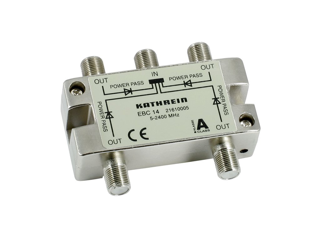Kathrein EBC 14 4 x Splitter (F-Connector) 5-2400 MHz