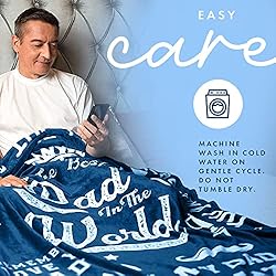 EasyFluffy Dad Blanket from Daughter or Son