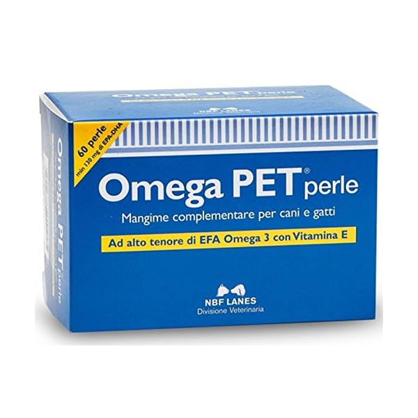 OMEGA PET 60 PERLE - Integratore per il recupero da malattie infiammatorie e degenerative per cane e gatto