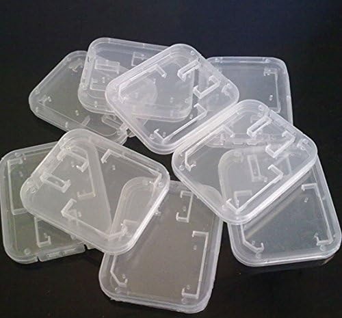 River Eletronic Clear Plastic Memory Card Case Holder for SanDisk/Kingston/Transcend/Samsung SD Micro SD T-Flash Card 20 Pack