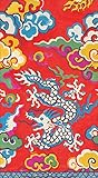 Caspari Chinese New Year Decorations Paper Hand Towels Guest Towels Gold & Red Holiday Party Pk 15