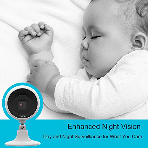 LaView-Wireless-Security-Camera-1080P-HD-Indoor-Outdoor-Home-Surveillance-WiFi-IP-Camera-IP65-Waterproof-Two-way-Audio-Night-Vision-Motion-Alarm-Baby-Monitor-Nanny-Cam-with-16GB-MicroSD-Card-White
