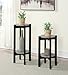 Convenience Concepts Newport Deluxe Plant Stand, Faux Cement/Black