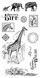 Graphic 45 IC0363 G45 Safari Adventure Cling Stamp (Set of 2)