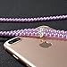 Fashionable Jewelry Pearl Necklace Earphones with Mic Beads 3.5mm in-Ear Wired Headphone Connect to Smartphone, iPhone, iPad,Samsung, BlackBerry