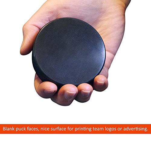 Set of 12 - Hockey Pucks - Hard Rubber, Non-Regulation 5.5 oz. - Practice/Play.