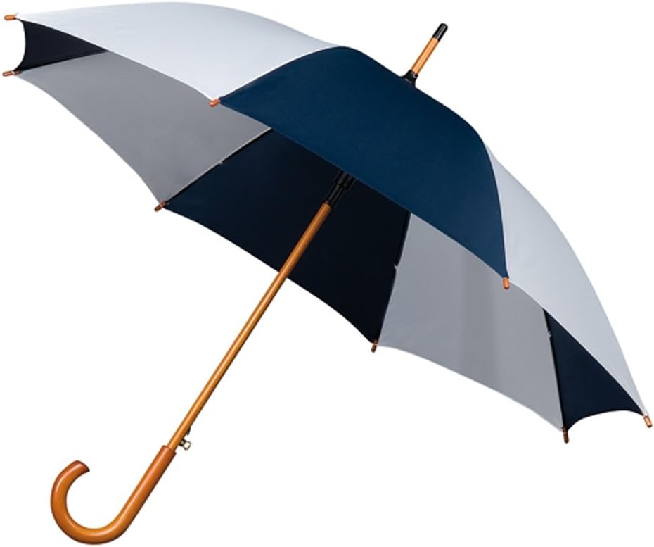 Impliva Classic Automatic Umbrella Navy/White - Mens Umbrellas - LA-14-8048/8111 - 1 Umbrella Supplied