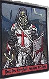 PUT ON FULL ARMOR OF GOD Knights Templar Morale Patch Crusader Sword Army Cross ...