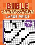 Bible Crosswords Large Print Vol. 2 by Compiled by Barbour Staff