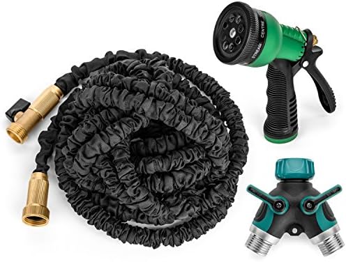 Get Hosed 50-Feet Expandable Hose with Sprayer Nozzle and 2-Way Splitter