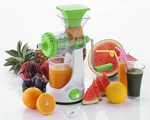 Dealbox Super Deluxe Strong Vacuum Poly Carbonate Manual Juicer for Vegetables and Fruits(Multicolour