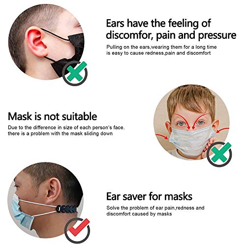 Mask Strap Extenders, Adjustable Mask Ear Strap Hook for Masks to